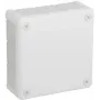 VIPLAST VP-51 pinta-asennettava tyhjä rasia, 12 kaapeliläpivientiä, valkoinen, IP55, 118x118x46 mm