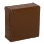 VIPLAST VP-51 pinta-asennettava jakorasia, 12 kaapeliläpivientiä, ruskea, IP55, 118x118x46mm
