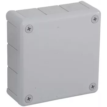 VIPLAST VP-51 pinta-asennettava jakorasia, 12 läpivientiä, harmaa, IP55, 118x118x46 mm