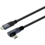 Vivolink PROUSBCMM10A USB-C - USB-C kulmakaapeli 1m 10Gbps 100W 4K