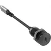 Vivolink USB-C pöytäpistorasia musta 0,3 m USB-C-kaapelilla