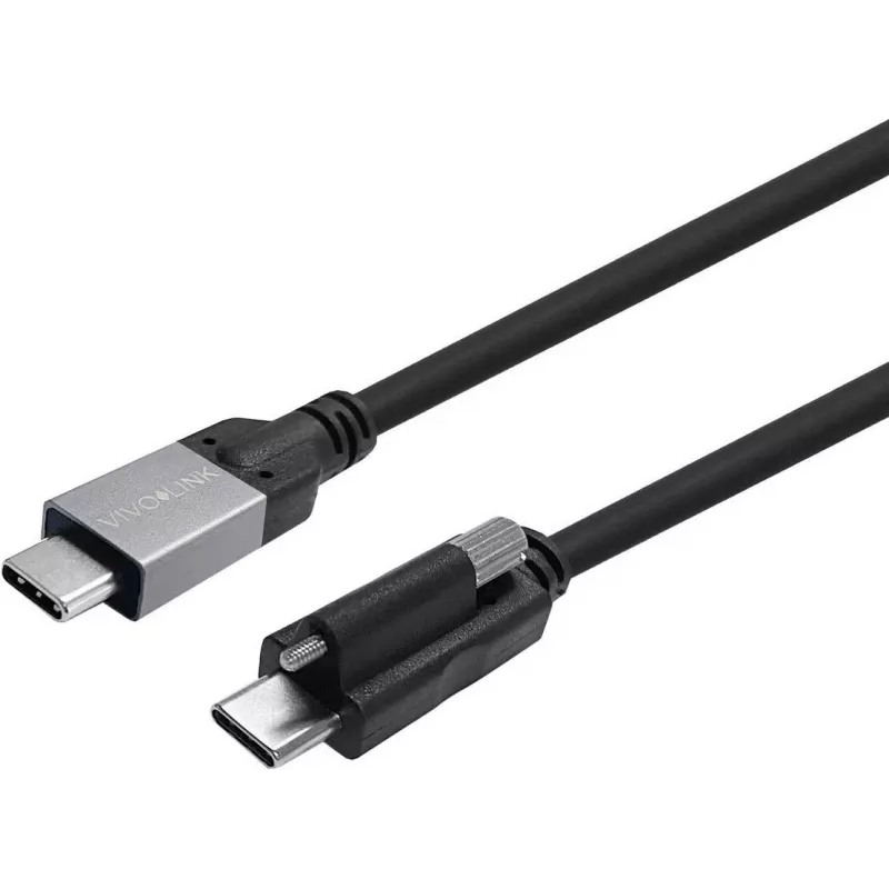 VIVOLINK USB-C-ruuvilla - USB-C-kaapeli 8m, Enterprise-testattu (PROUSBCMMS8)