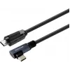 Vivolink USB-C - USB-C kaapeli, kulmaliitin, ammattikäyttöön (PROUSBCMMS8A)