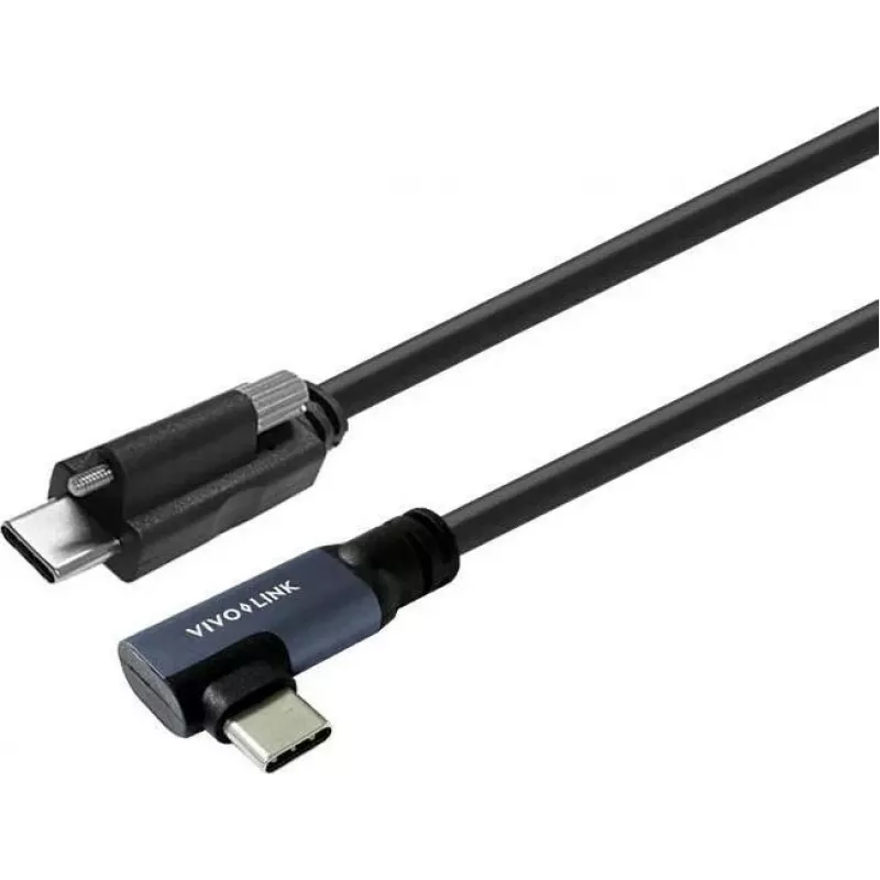 Vivolink USB-C - USB-C kaapeli, kulmaliitin, ammattikäyttöön (PROUSBCMMS8A)