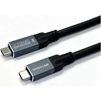 Vivolink USB4 USB-C to USB-C Cable 2m - 40Gbps, 100W PD, 8K60Hz, Enterprise-Tested (PROUSB4MM2)