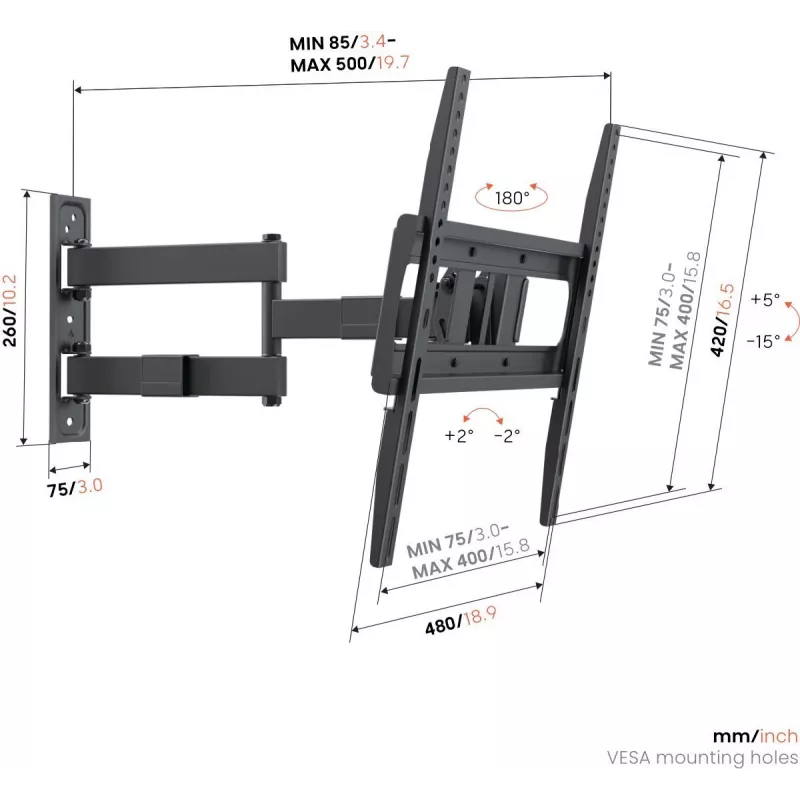 Vogels UP 4043 Full Motion -teline M