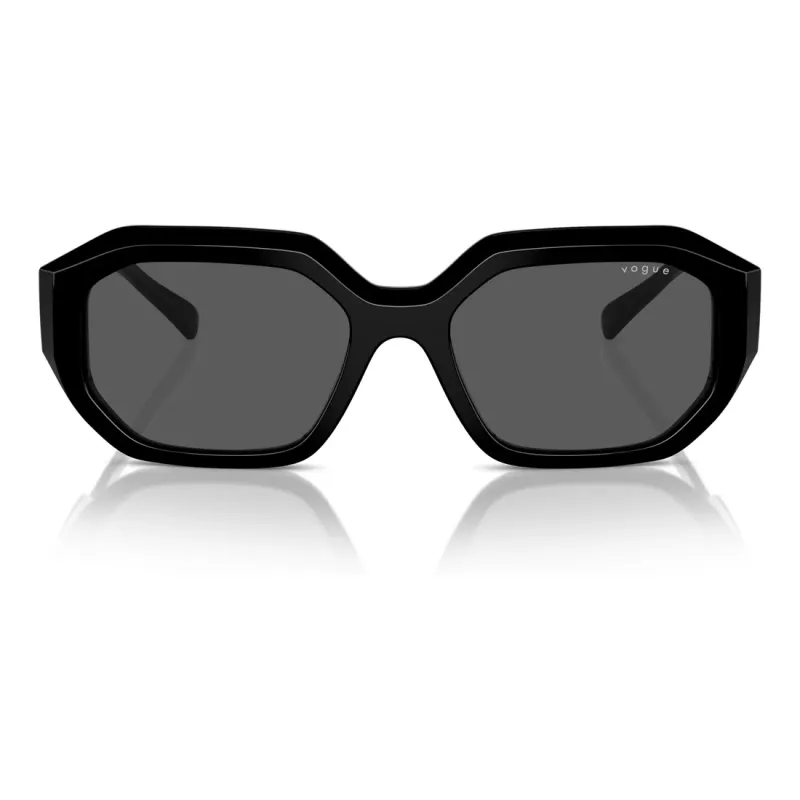 VOGUE VO5554S-W4487 naisten kissansilmä-aurinkolasit musta/harmaa 54 mm