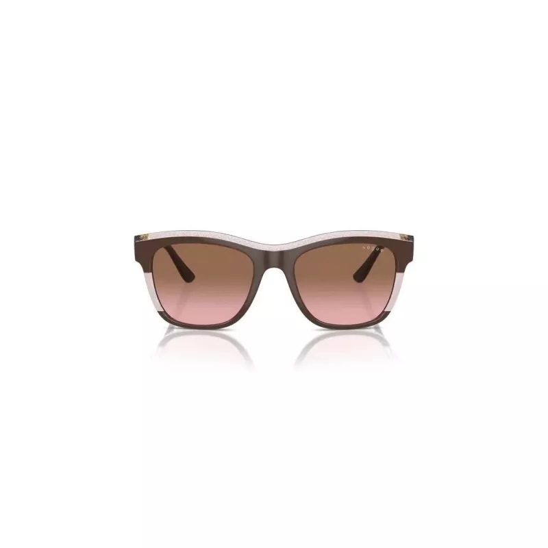VOGUE VO5557S313614 naisten aurinkolasit - läpinäkyvän harmaat kehykset, tummanharmaat linssit, 54 mm