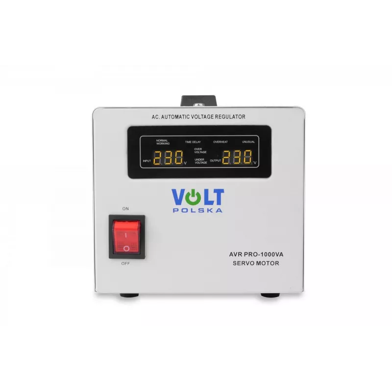 Volt Polska AVR Pro 1000VA servo-jännitteenstabilisaattori 3 % tarkkuudella