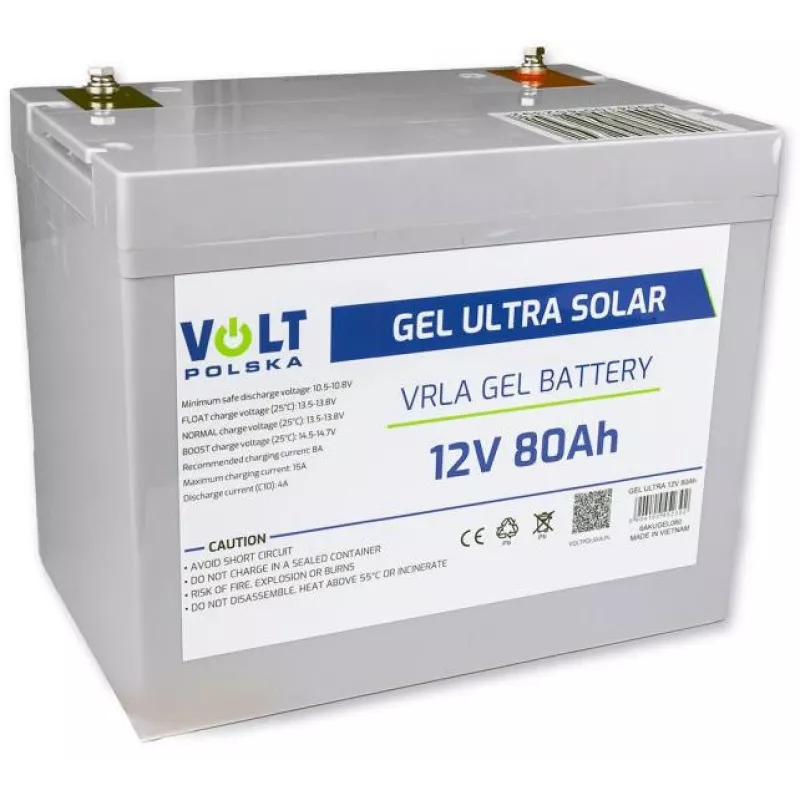 Volt Polska Gel VPRO 12V 80Ah akku