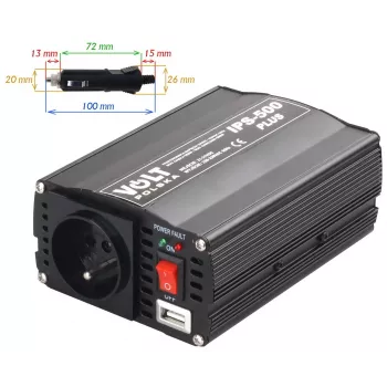 VOLT POLSKA IPS-500 PLUS 24V / 230V 350/500 W virtamuunnin