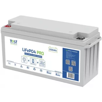 Volt Polska LiFePO4-akku 12,8V 200Ah (200A) BMS ja Bluetooth