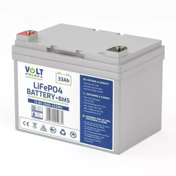 VOLT POLSKA LiFePO4-akku 12,8V 33Ah 30A