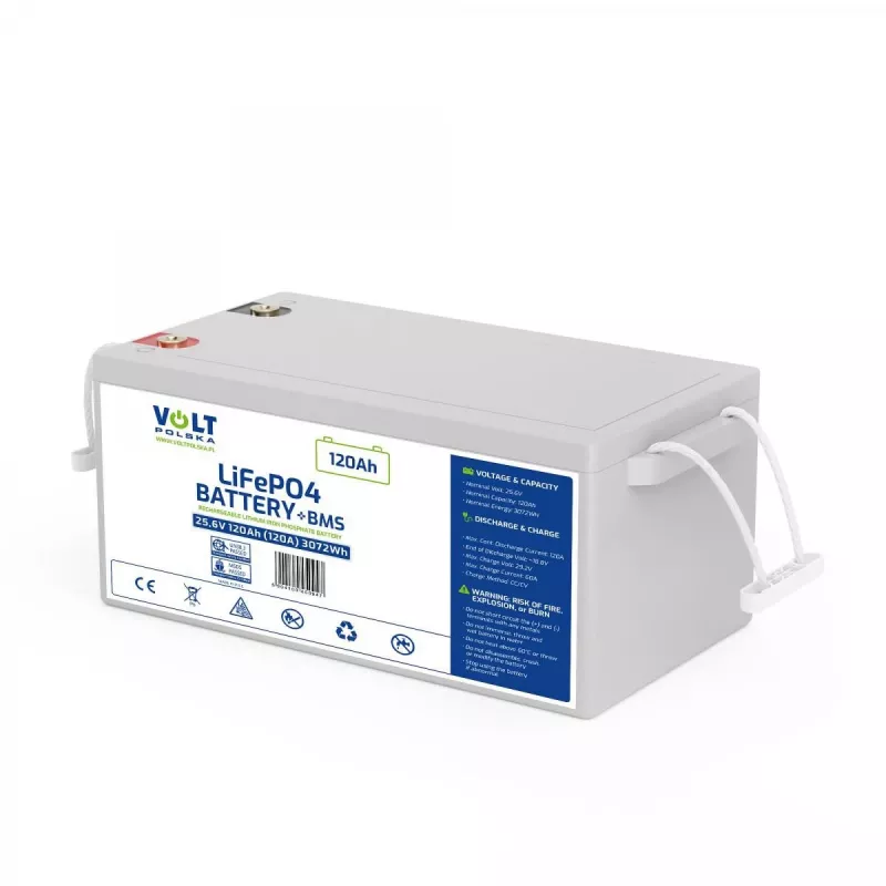 VOLT POLSKA LiFePO4 akku 24V 120Ah 120A