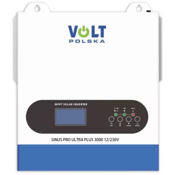 Volt Polska SinusPro ULTRA PLUS 3000 12/230V (1500/3000W) + 100A MPPT puhdas siniaalto hybridi-invertteri