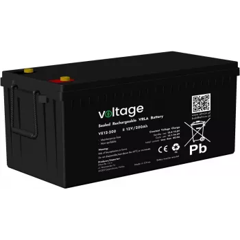 Voltage AGM akku 12V 200Ah VE12-200 (6-9 vuoden käyttöikä)