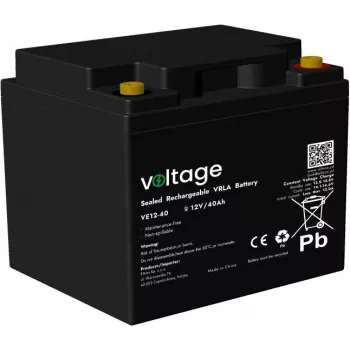 Voltage AGM akku 12V 40Ah VE12-40 (6-9 vuoden käyttöikä)