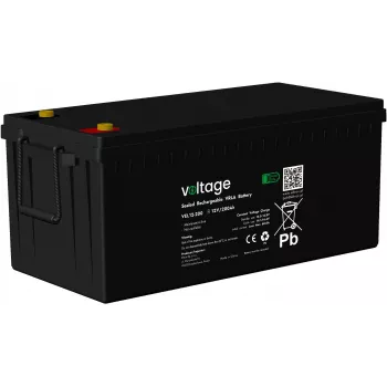 VOLTAGE AGM Long Life akku 12V 200Ah VEL12-200 (15 vuoden suunniteltu käyttöikä)