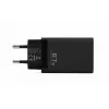 Voltage GaN laturi 67W seinälaturi, PD 3.0 / QC 3.0, 2x USB-C & 1x USB-A, EU-pistoke, musta