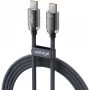 VOLTAGE PureCrystal 100W USB-C - USB-C PD-kaapeli 1m musta