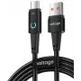 VOLTAGE VEKA66AC100BK PowerAngle 66W PD USB-A - USB-C -kaapeli 1 m musta