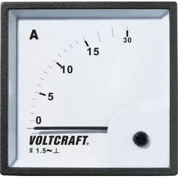 VOLTCRAFT AM-72X72/15A liikkuvan raudan vaihtovirtamittari, 72x72mm, 0-15A, luokka 1.5