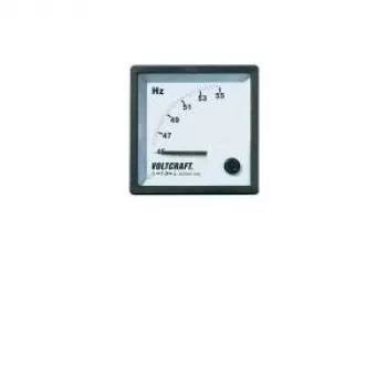 VOLTCRAFT AM-72X72/50HZ analoginen asennettava mittari taajuudelle 45-55 Hz, 400 V AC, käämimittari, 72x72 mm