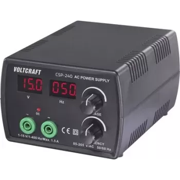 VOLTCRAFT CSP-240 laboratoriovirtalähde, säädettävä vaihtojännite 1 - 15 V/AC, max. 1,5 A, 22,5 W, taajuusohjaus, 1 lähtö VC-17192765