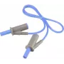 VOLTCRAFT erittäin joustava turvamittausjohto [4 mm lamelliliitin - 4 mm lamelliliitin] 0,5 m sininen MSB-501 10 A (VC-8063410)