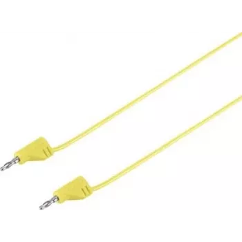 VOLTCRAFT erittäin joustava mittausjohto [lamellipistoke 2 mm - lamellipistoke 2 mm] 0,6 m keltainen MSB-200 2,2 A (VC-8557690)