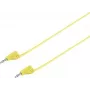 VOLTCRAFT erittäin joustava mittausjohto [lamellipistoke 2 mm - lamellipistoke 2 mm] 0,6 m keltainen MSB-200 2,2 A (VC-8557690)