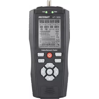 VOLTCRAFT KT-300 -kaapelitesteri VC-17497100 tietoliikenteeseen ja verkkoon