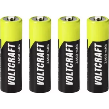 VOLTCRAFT Mignon AA NiMH -akku 2400 mAh 1,2 V Ready to Use, 4 kpl:n pakkaus VC-17275455
