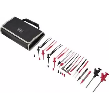 VOLTCRAFT MLSet-120 mittausjohtosarja, 6-osainen, 4 mm banaaniliittimet, koettimet, 0,64 mm pistokoskettimet, 1,2 m, punainen/musta VC-18652750
