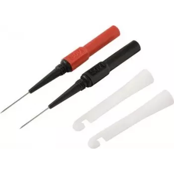 Voltcraft MMS-130 turvallisuusmittausjohtosarja puristimilla, 4 mm banaaniliittimet, 1,2 m, CAT III 1000 V, musta/punainen VC-17155590