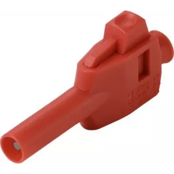 VOLTCRAFT MP-4 4 mm banaanipistoke, suora, puristusliitäntä, punainen, 50 kpl VC-17002935