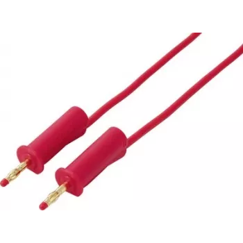 VOLTCRAFT MSB-132 1 m punainen mittauskaapeli 4 mm pistoke - 4 mm pistoke 10A 1000V CAT II VC-18709980