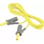 VOLTCRAFT MSB-501 turvamittausjohto, 4 mm pinottava banaaniliitin samaan, 2 m, keltainen, CAT III 1000 V / CAT IV 600 V, 16 A VC-8063480