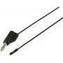 Voltcraft MSL-315 musta mittausjohto, 4 mm banaaniliitin 0,64 mm liittimeen, 1 m, 1 A, 30 V AC/60 V DC VC-17182175