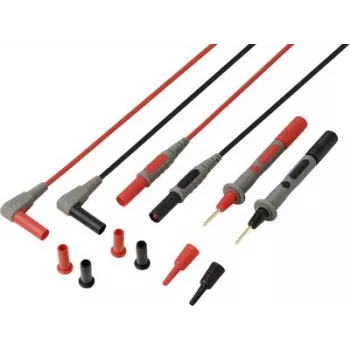VOLTCRAFT MSL-820 premium PVC-mittausjohdot, kultakontaktit, 1,2 m, 1 pari (punainen/musta) VC-17312685