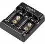 VOLTCRAFT P4-9 pyöreäkennolaturi NiMH/NiCd AA, AAA, 9V-paristolle VC-14936385