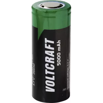 VOLTCRAFT erikoisakku 26650 Flat-Top Li-Ion 3,7 V 5000 mAh 1 kpl (VC-17666010)