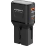 VOLTCRAFT UC-1C1A35W01 35 W matkalaturi USB-C PD & USB-A Quick Charge, musta, EU/UK/US-sovittimilla VC-17792720