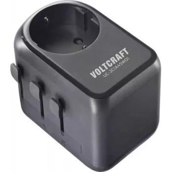 VOLTCRAFT UC-2C1A45W01 45W matkalaturiadapteri 2x USB-C PD, 1x USB-A QC, EU/UK/Kiina pistoke - musta VC-17792635