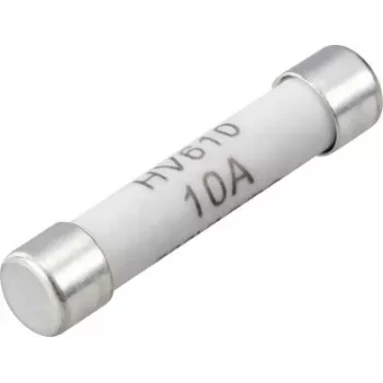 VOLTCRAFT VC-14933145 yleismittarin sulake, 10 A, 600 V AC/DC, nopea, 6,35 x 31,8 mm, 100 kpl:n pakkaus