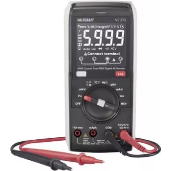 VOLTCRAFT VC272 True RMS digitaalinen yleismittari CAT III 600 V 6000 counts VC-12884310