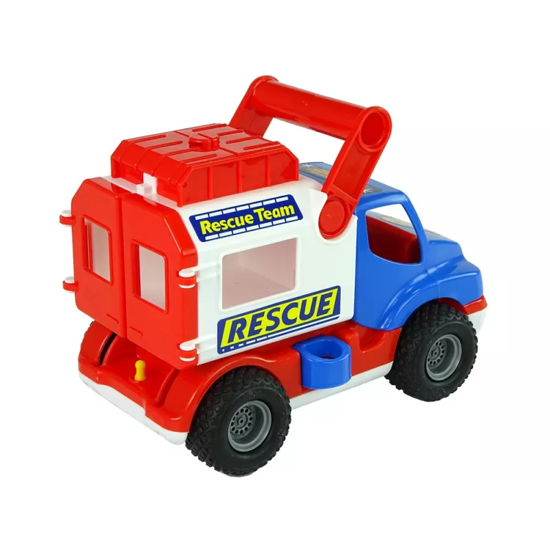 WADER POLESIE sininen ja valkoinen ConsTruck Rescue Car 41937