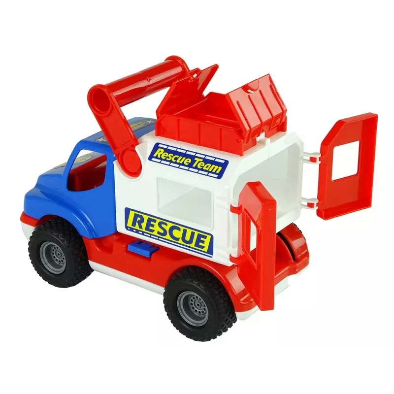 WADER POLESIE sininen ja valkoinen ConsTruck Rescue Car 41937