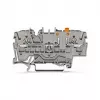 WAGO 2002-1671 2-johdin erotus- ja mittausliitin Push-in CAGE CLAMP -tekniikalla, harmaa