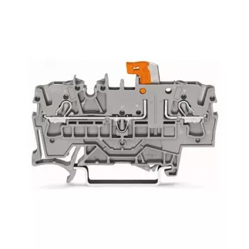 WAGO 2002-1671 2-johdin erotus- ja mittausliitin Push-in CAGE CLAMP -tekniikalla, harmaa